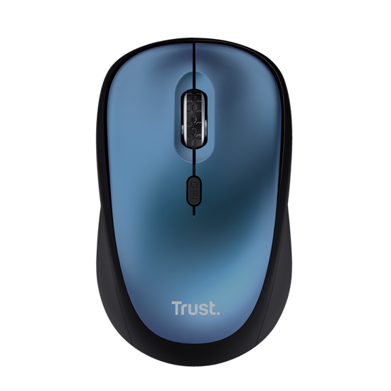 Maus pa kabllo Trust Yvi+ / Silent - Blu - Figura 2