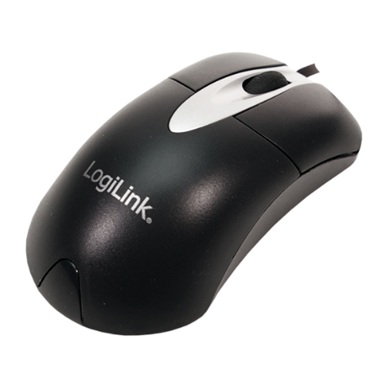 Maus me kabllo LogiLink Optical / 800 DPI - Zezë