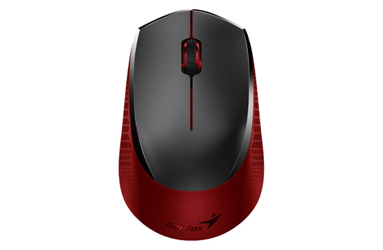 Maus pa kabllo Genius NX-8000S / Wireless + Bluetooth / AA + USB / 2.4GHz / 1200 DPI - Zezë/Kuqe