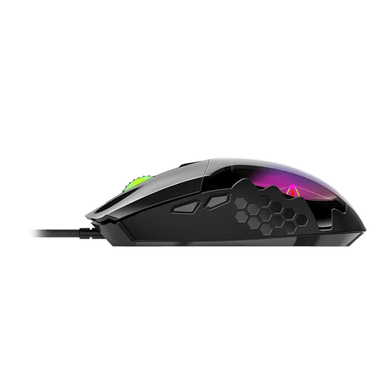 Maus Gaming Genius Scorpion M715 / Aurera‑like 3D RGB / 7200 DPI – Zezë - Figura 4