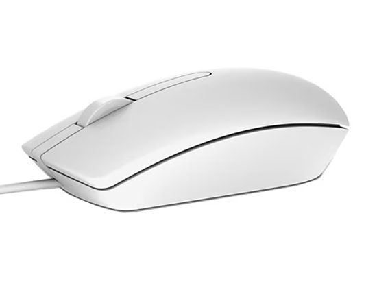 Maus me Kabllo Optik Dell MS116 / 1000 DPI – Bardhë