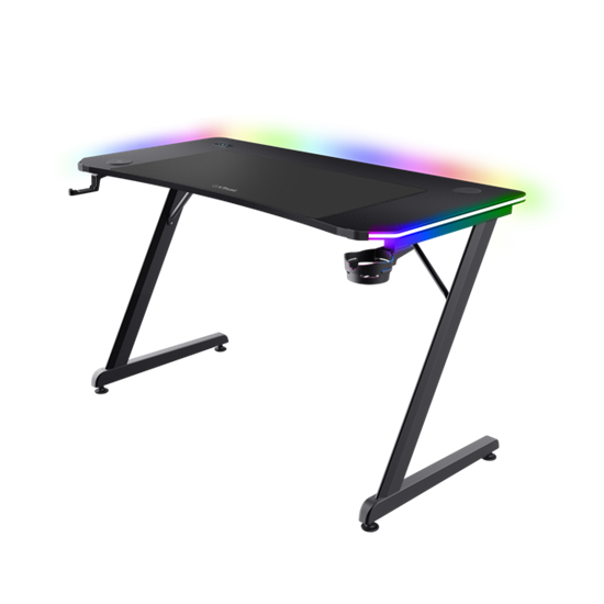 Tavolinë Gaming Trust GXT710 Luminus Pro RGB – Zezë
