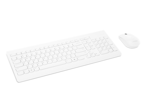 Combo (Tastierë & Maus) Lenovo 510 Wireless 2.4 GHz / Maus 3 Butona Optik 1200 DPI / US English – Bardhë - Figura 2
