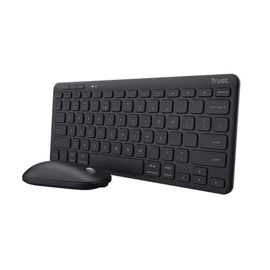 Combo (Tastierë & Maus) Trust Lyra Multi-Device Wireless – Zezë