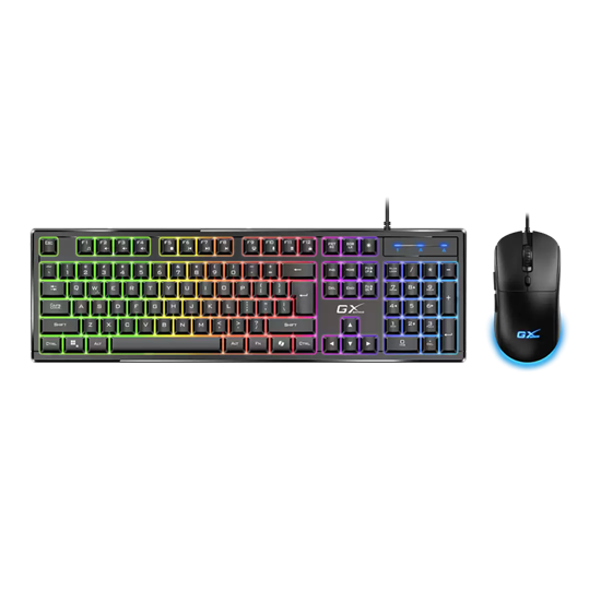 Combo (Tastierë & Maus) Genius Scorpion KM‑GX6 / Gaming / Wired / RGB Backlit - Zezë