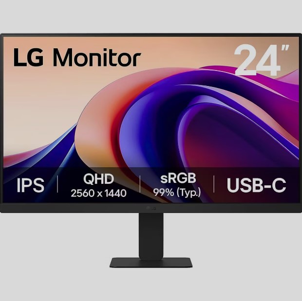 Monitor LG 24U631A-B / 24″ / Quad HD IPS / 100 Hz / 5ms / HDMI + USB-C - Zezë
