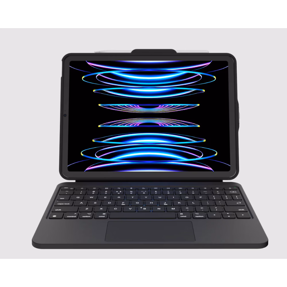 Aksesorë për tablet Deqster PKU3 Prime për iPad Air M2/M3 11" / DE Layout -Zezë