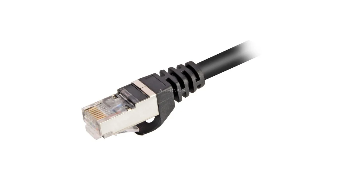 Kabllo për Rrjet Sharkoon RJ45 CAT6 S/FTP 3.00m – Zezë
