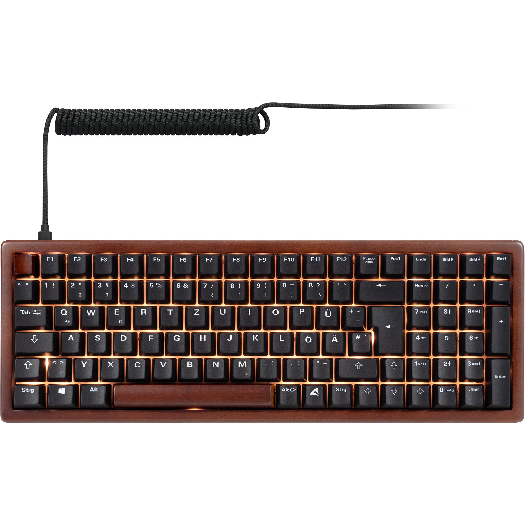 Tastierë Gaming Sharkoon SKILLER SGK50 S2 / Wood PBT / Yellow Switches / French Layout - Druri / Zezë - Figura 3