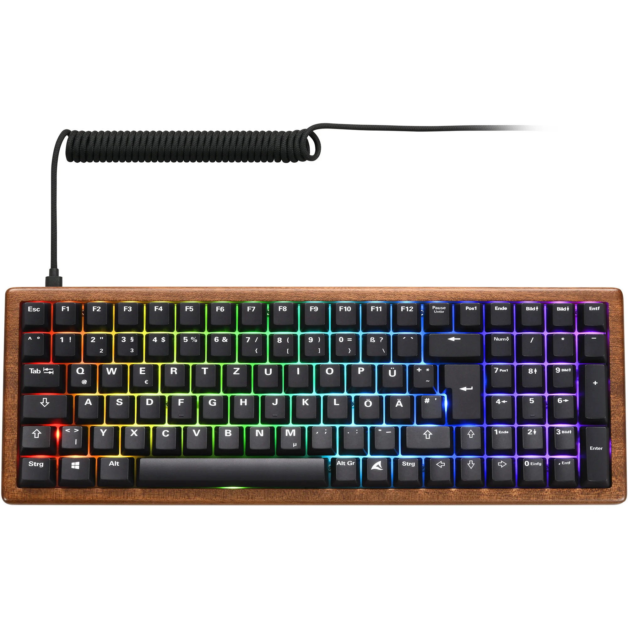 Tastierë Gaming Sharkoon SKILLER SGK50 S2 / Wood PBT / Yellow Switches / French Layout - Druri / Zezë - Figura 4
