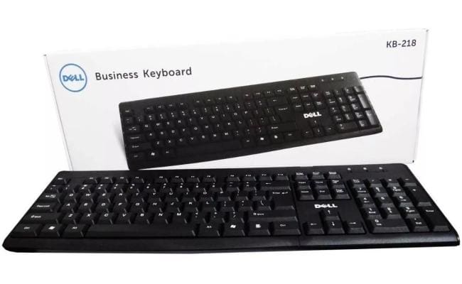 Tastierë DELL KB-218 / USB / Me kabëll / E zezë