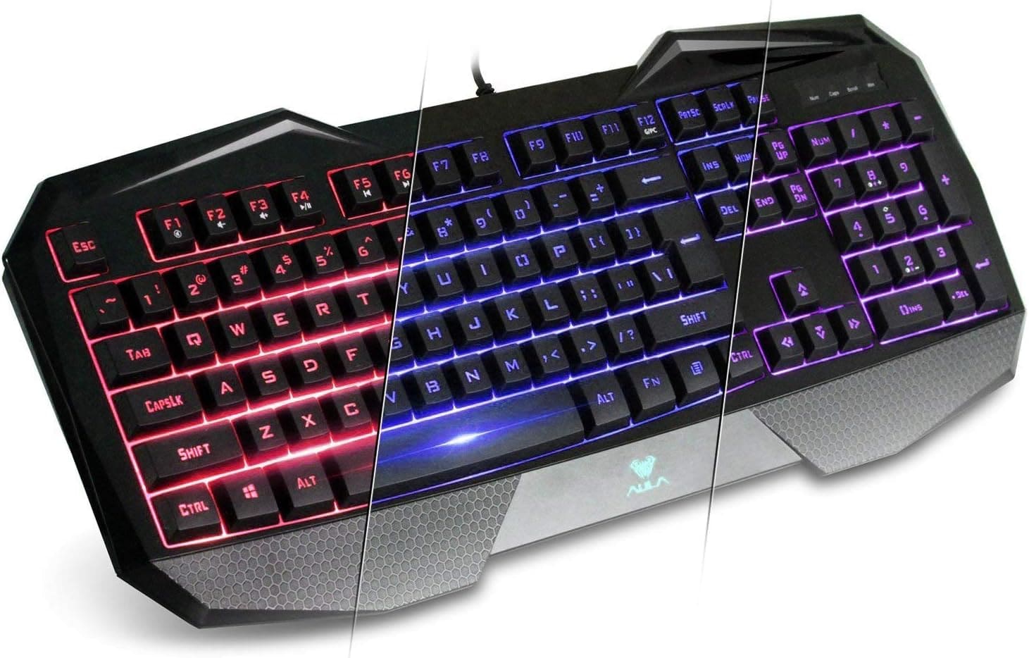 Tastierë Gaming Aula SI-859 / Ergometrik / RGB / Anti-Ghosting / E zezë - Figura 5