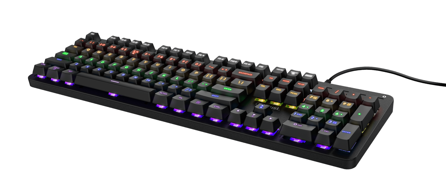 Tastierë Gaming Trust Thaz GXT 1863 / Mekanike / RGB / E zezë - Figura 3