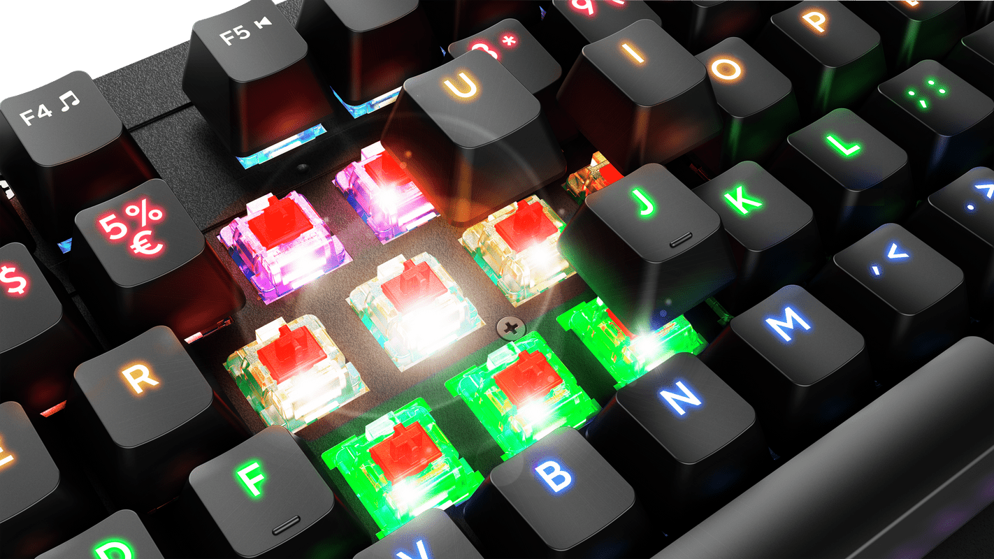 Tastierë Gaming Trust Thaz GXT 1863 / Mekanike / RGB / E zezë - Figura 5