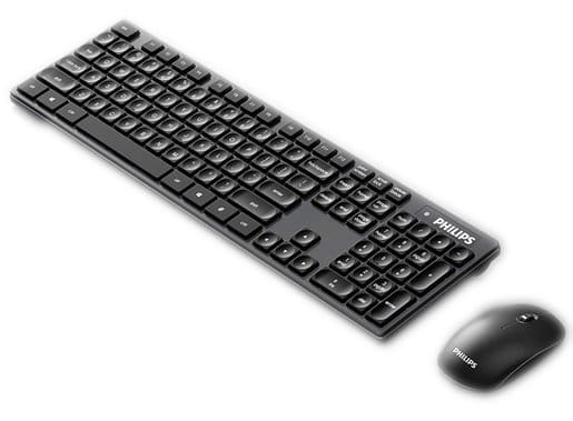 Tastierë Philips SPT6315/C315 / Me maus / Wireless / Optik / 1600 DPI / E zezë