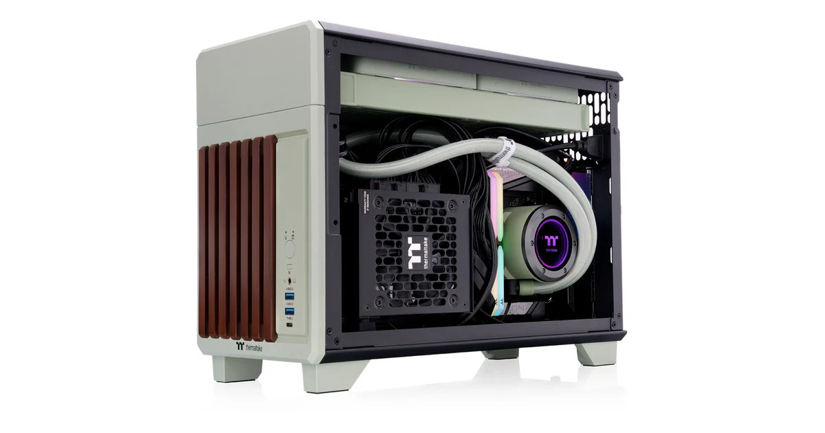 Kasë Mini Thermaltake TR100 WS – Gjelbër - Figura 2