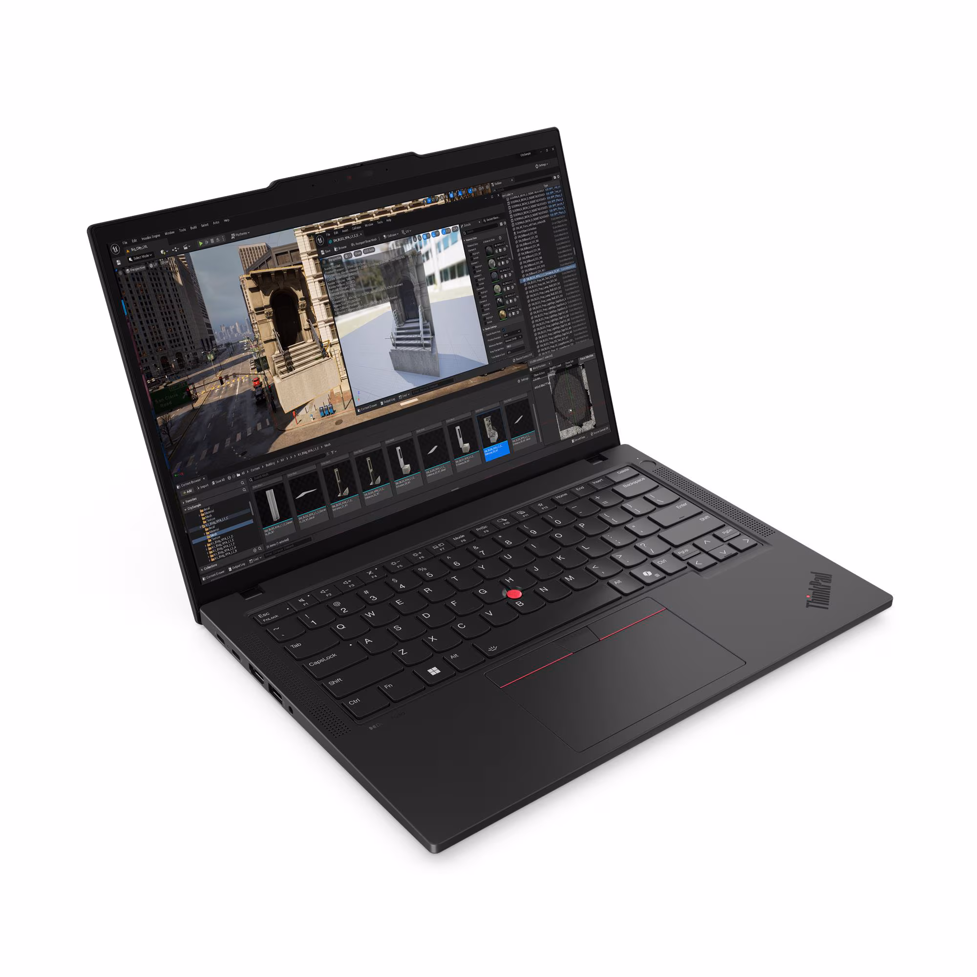 Laptop Lenovo ThinkPad P14s G5 / Ryzen 7 PRO 8840HS / 32GB DDR5 / 1TB / 14" WUXGA IPS / Touchscreen / Radeon 780M / DE - Zezë - Figura 2