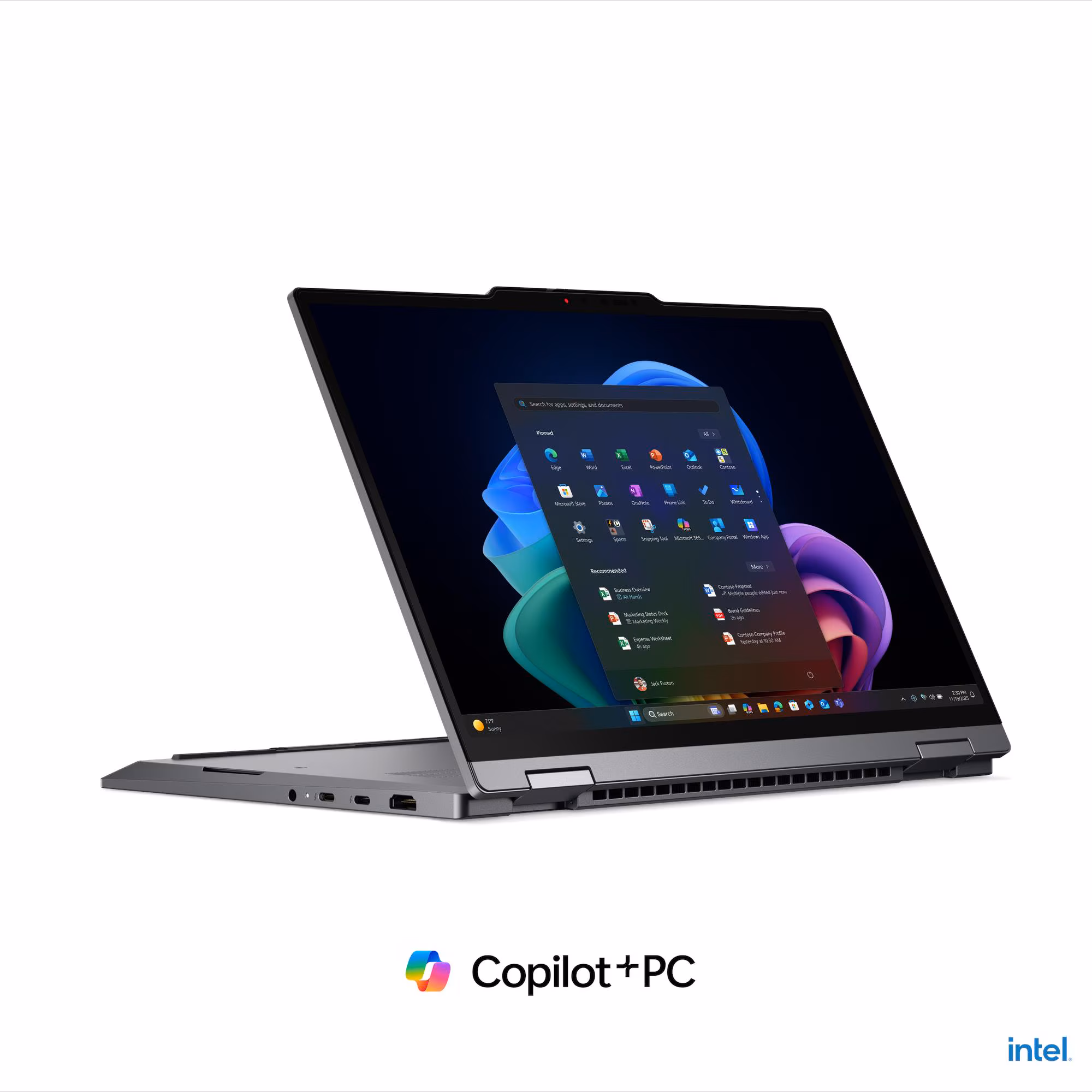 Laptop Lenovo Thinkpad X1 2in1 G11 / Ultra 7 355 / 32GB LPDDR5X / 512GB / 14" WUXGA IPS AG Touch 60Hz / Intel Graphics / DE - Gri - Figura 3