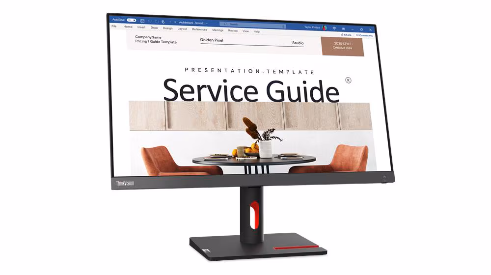 Monitor Lenovo ThinkVision S24i-30 / 63DEKAT3EU / 23.8"/ Full HD IPS / LED / 100Hz / 6ms / HDMI+VGA - Zezë - Figura 2