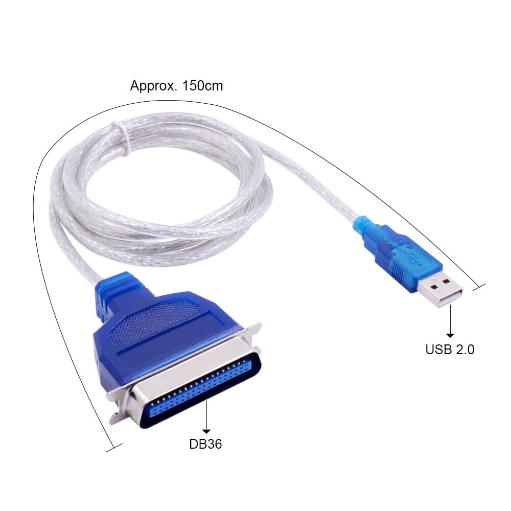 Kabëll e printerit / 36p në USB 2.0 / I zi - Figura 2