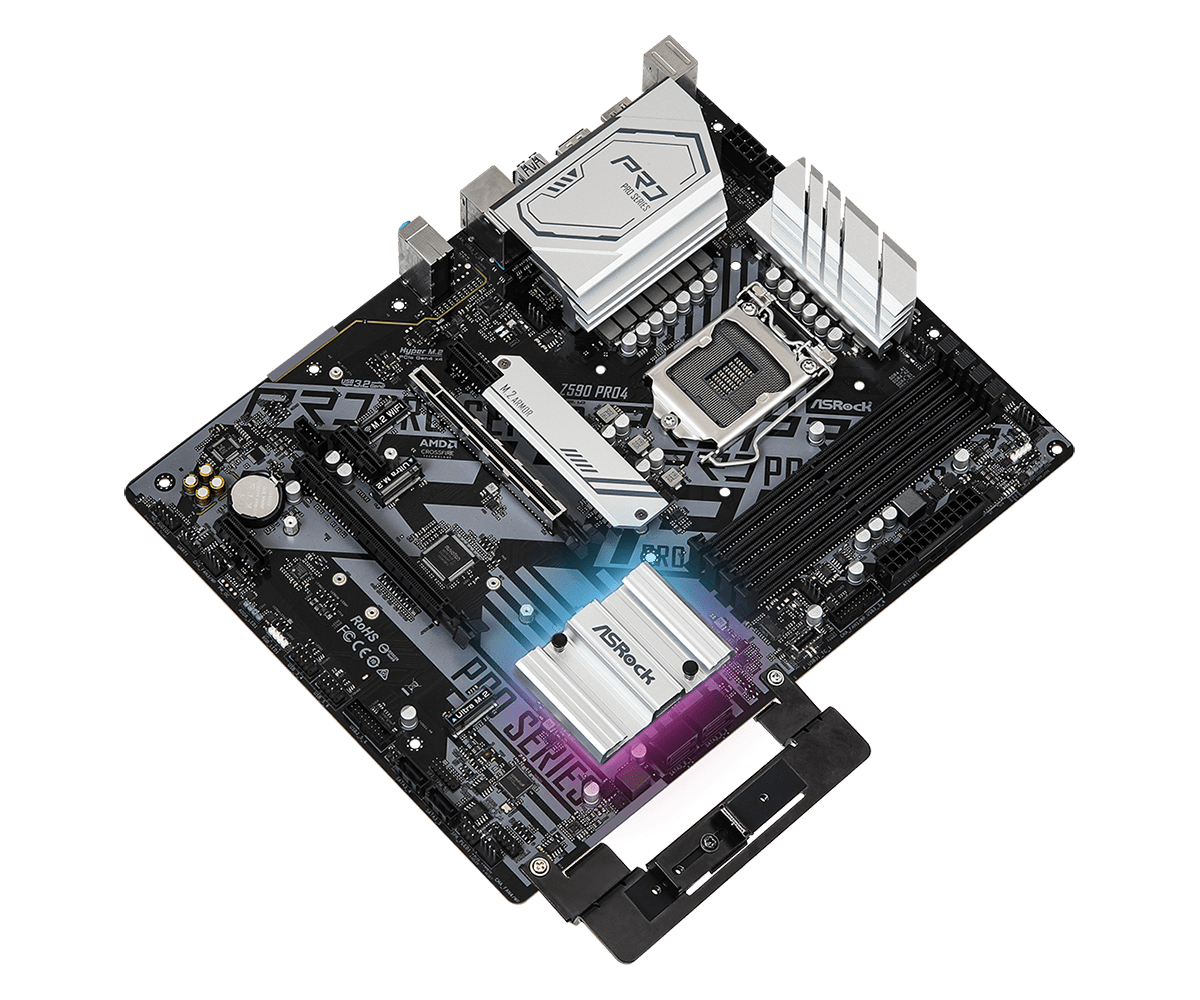 Motherboard ASRock Z590 Pro4 / LGA1200 / USB 3.2 Gen2 / 2.5G LAN / PCIe Gen4x4 / 4xDDR4 DIMM - Figura 2