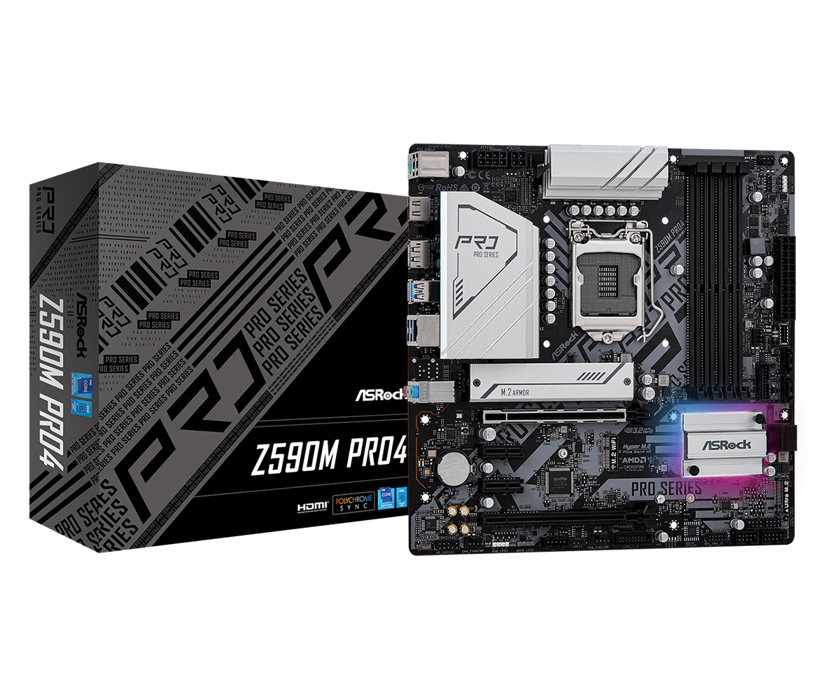 Motherboard ASRock Z590M Pro4 / 1200 / M-ATX / HDMI / DP / DDR4