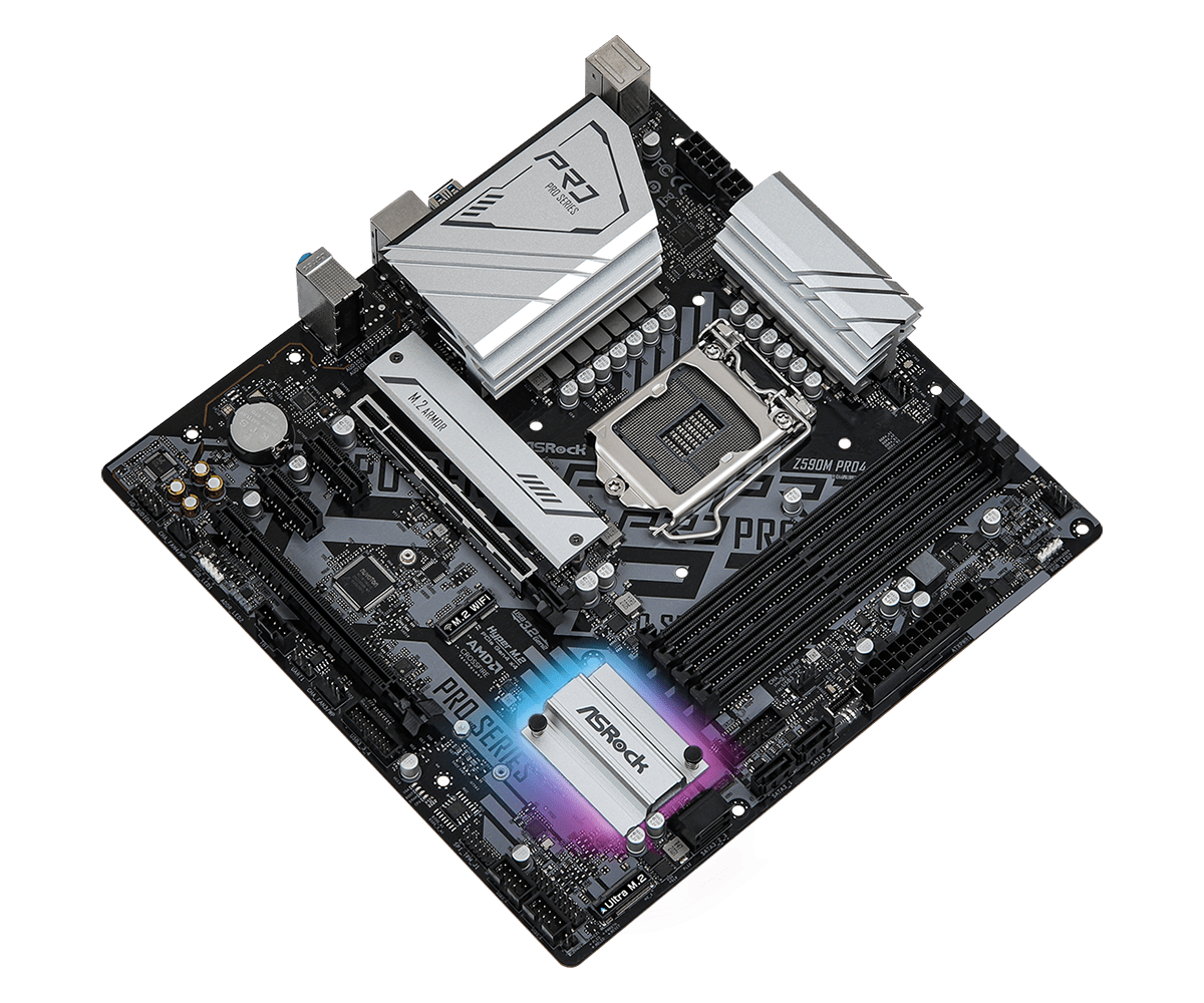 Motherboard ASRock Z590M Pro4 / 1200 / M-ATX / HDMI / DP / DDR4 - Figura 3