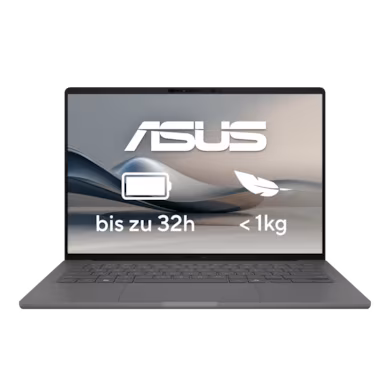 Laptop ASUS Zenbook A14 UX3407QA-QD349W / Snapdragon X X1-26-100 / 16GB LPDDR5x / 1TB / 14" WUXGA OLED / Qualcomm Adreno / DE - Gri