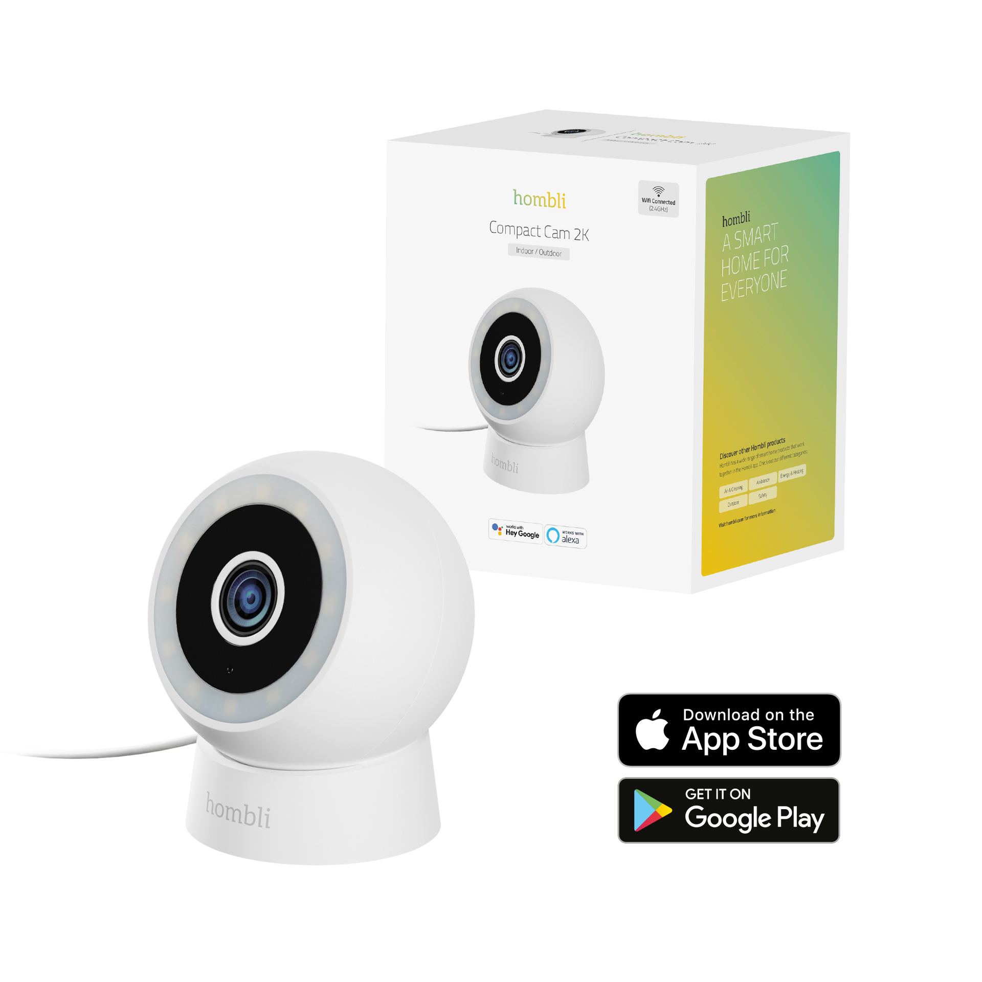 Hombli smarte outdoor Kamera. Compact Cam 2K. weiß - Figura 3