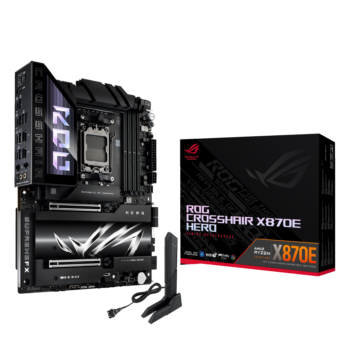 Pllakë Amë ASUS ROG CROSSHAIR X870E HERO AM5 ATX