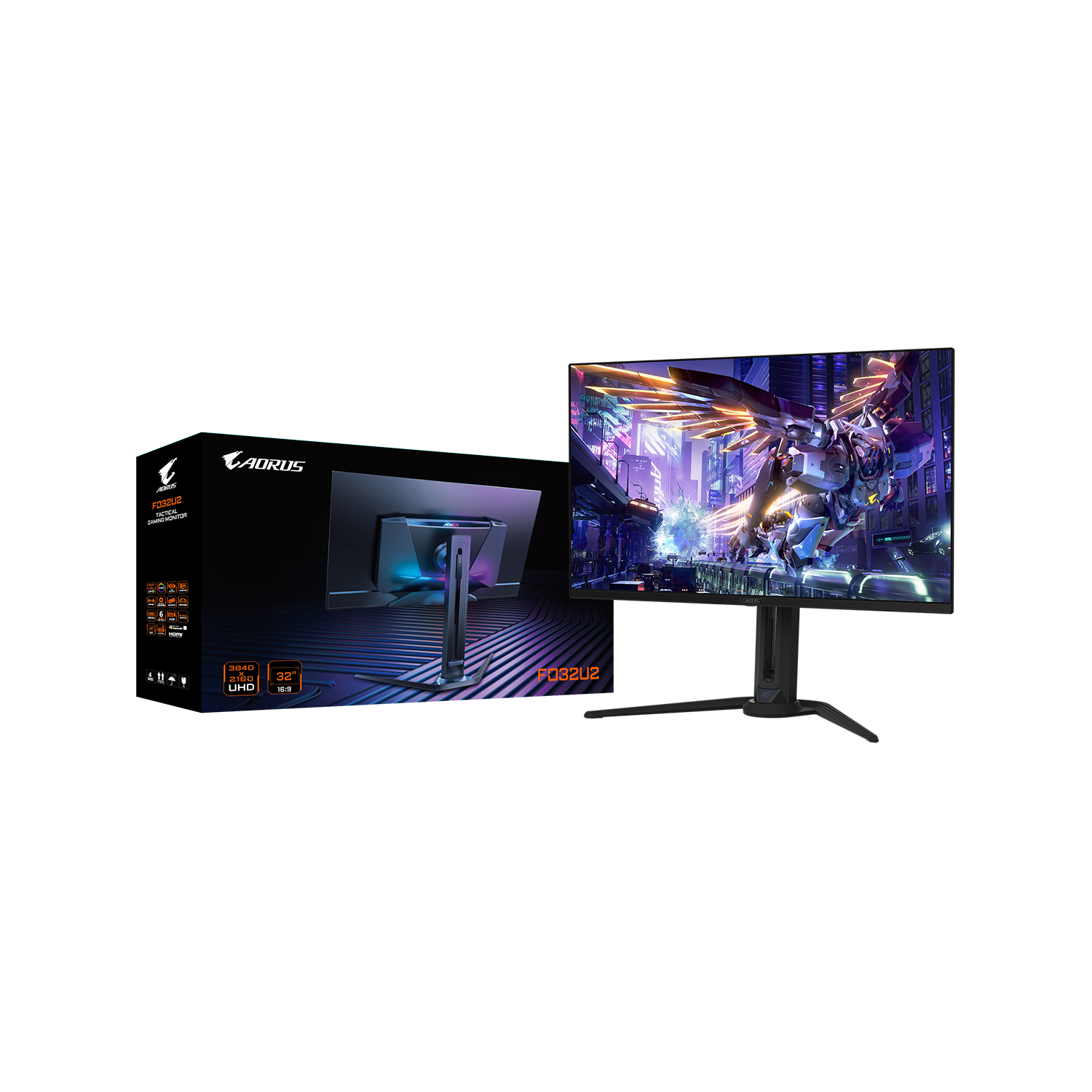 Monitor Gaming GIGABYTE AORUS FO32U2 / 31.5" / Ultra HD OLED / 240Hz / 0.03 ms / 2xHDMI+DP 1.4 / Zezë - Figura 3