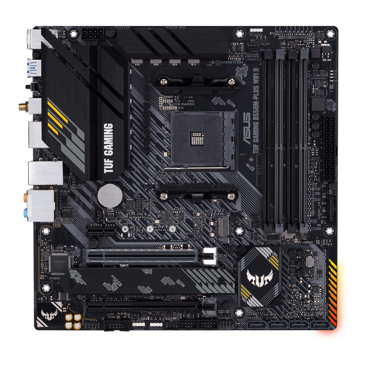 Pllakë Amë MB AMD Asus TUF GAMING B550M‑PLUS WIFI II – Zezë