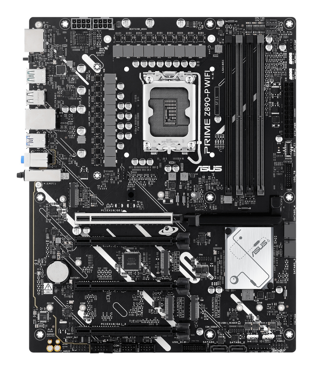 Pllakë Amë Asus Prime Z890-P WiFi Motherboard – Argjend/Zezë