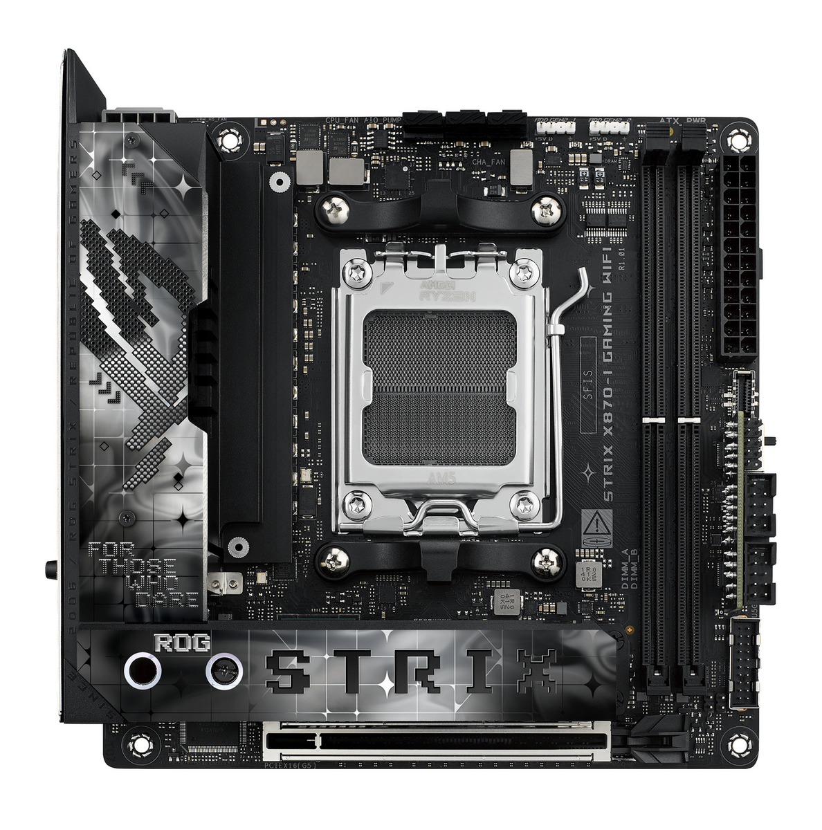 Pllakë Amë Asus ROG Strix X870-I Gaming WiFi Motherboard / AMD Chipset – Zezë