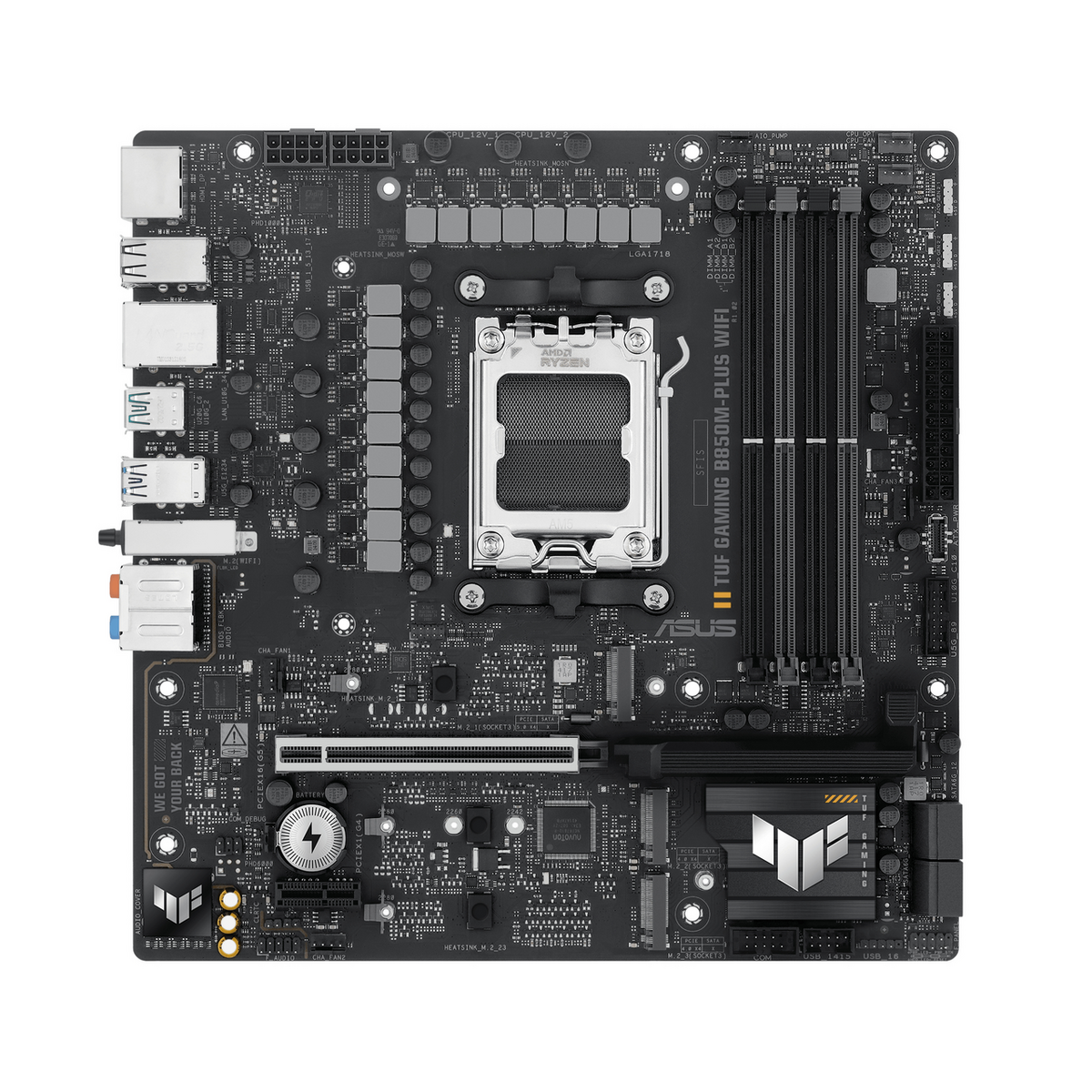 Pllakë Amë Asus TUF Gaming B850M-Plus WiFi Motherboard / Intel Chipset – Zezë