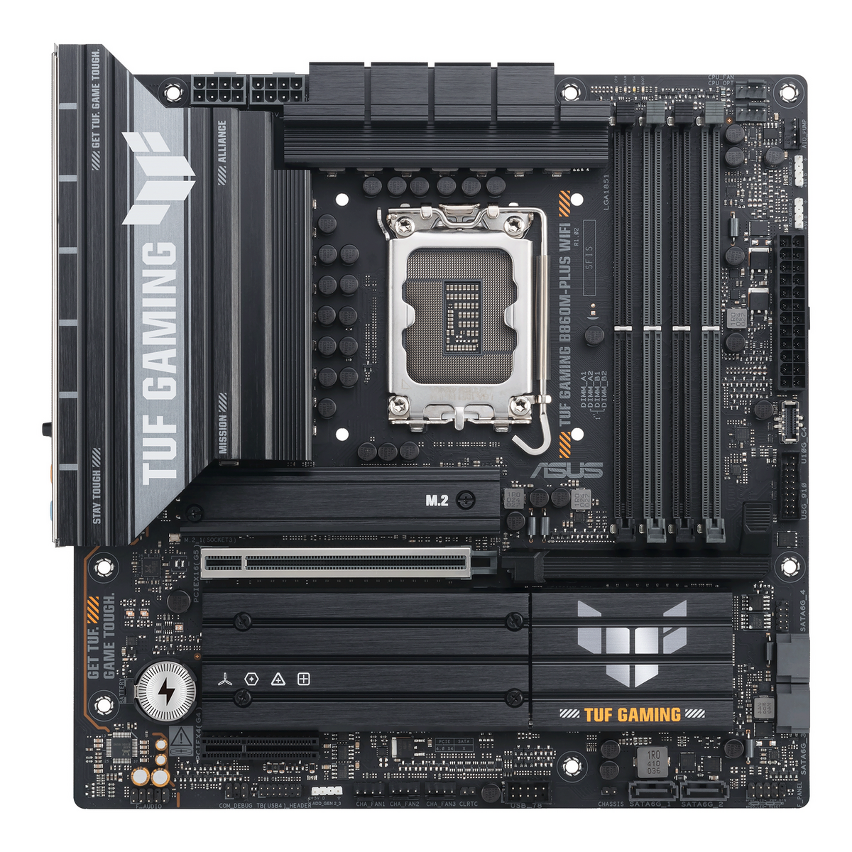 Pllakë Amë Asus TUF Gaming B860M-Plus WiFi Motherboard – Zezë