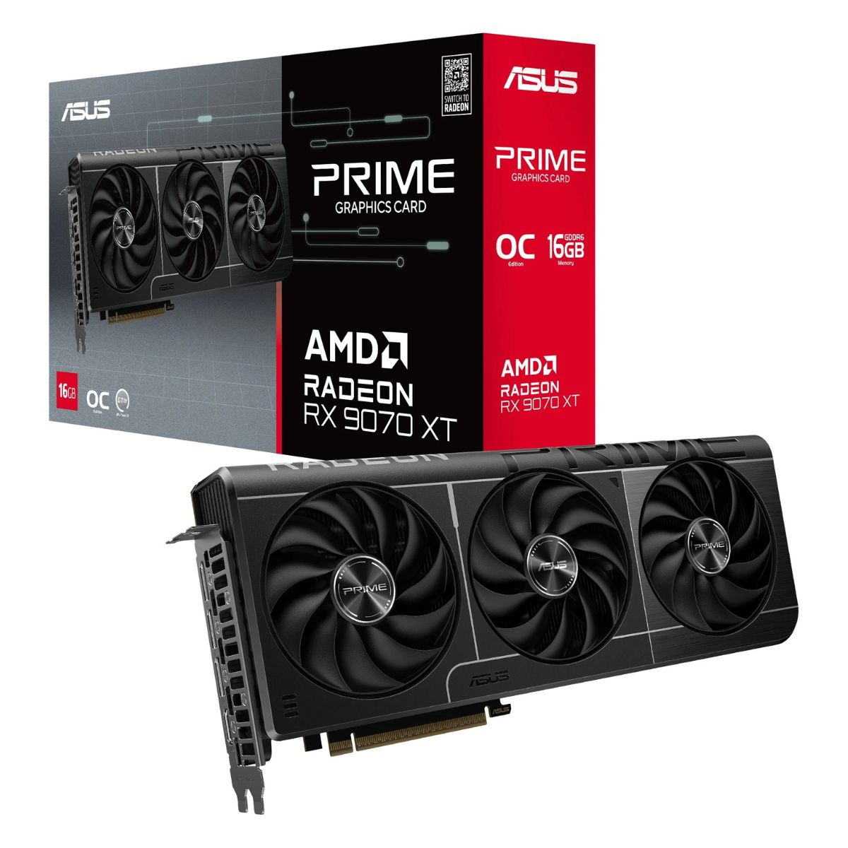 Kartelë Grafike AMD Asus PRIME RX9070XT O16G Graphics Card / 90YV0L71-M0NA00 - Zezë - Figura 2