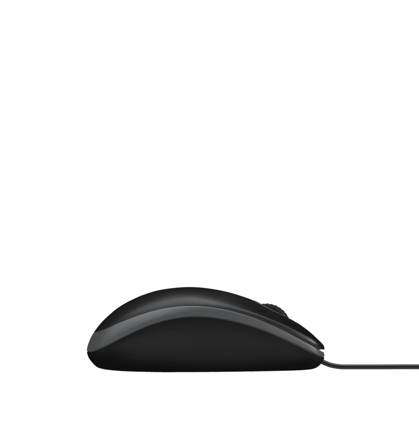 Maus Logitech B100 / Optik / 1000 DPI / 3 butona / USB-A / Kabëll 1.8m / 113x62x38mm / I zi - Figura 5