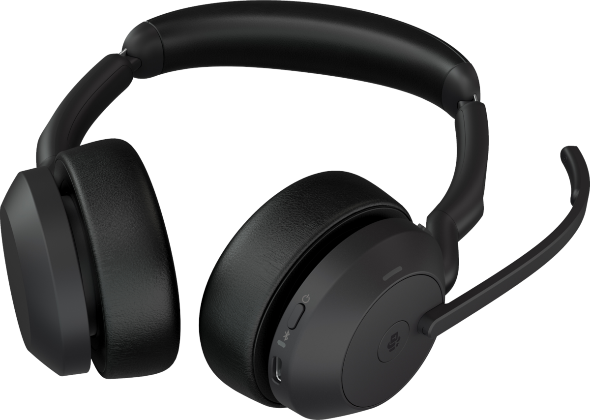 Kufje pa kabllo Jabra Evolve2 55 Link380c MS Stereo me Charging Station - Zezë - Figura 3