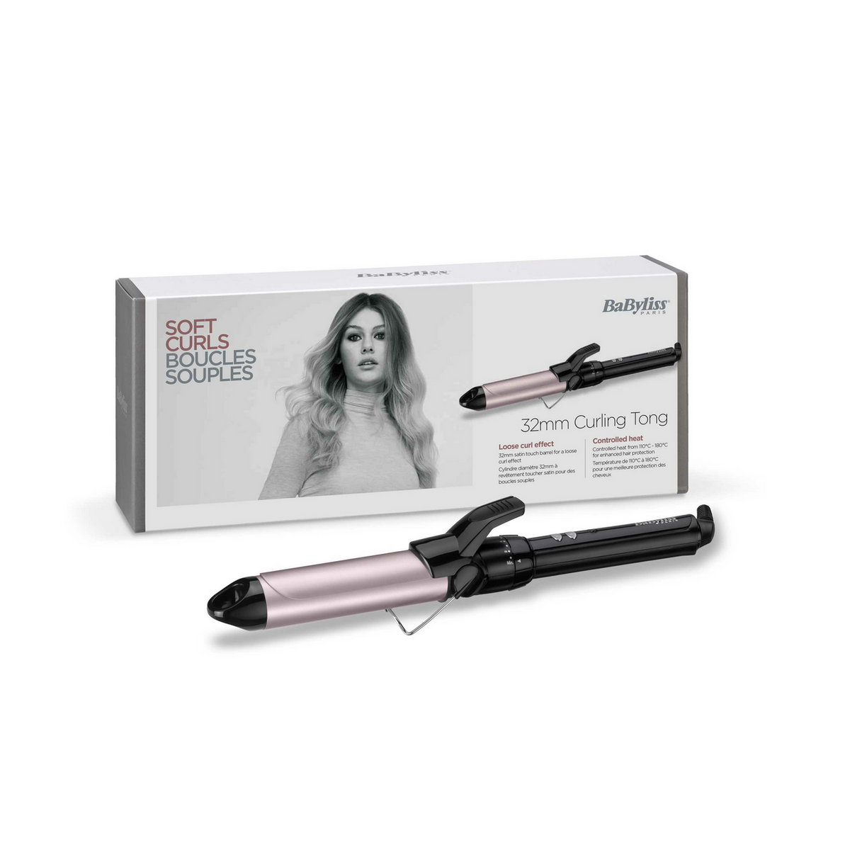 Stilues për Flokë BaByliss Curling Iron C332E - Zezë/Rozë