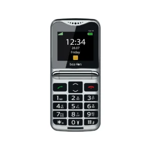 Beafon Fold 10 Silver Line / Big-Button Flip Phone - Zi/Argjend