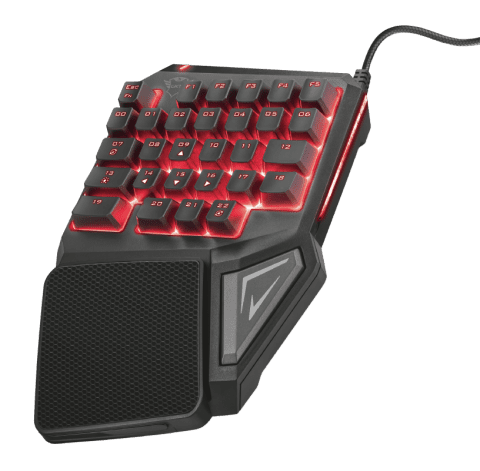Tastierë Gaming Trust GXT 888 Assa / Mekanike / RGB / Me kabëll 1.8m / Anti-Ghosting / 438 x 150 x 35 mm / E zezë