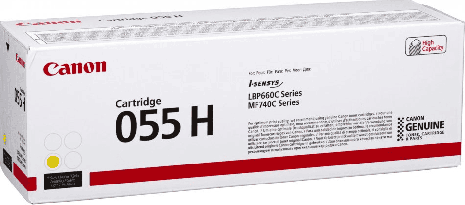 Toner Canon 055H / 3017C002 / XL – Verdhë