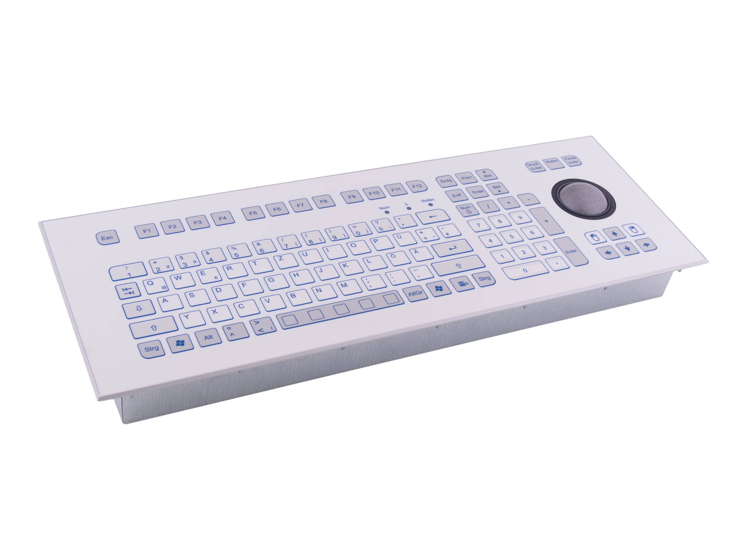 Tastierë me kabllo GETT IndoDur me trackball / DE Layout - Zezë - Figura 2