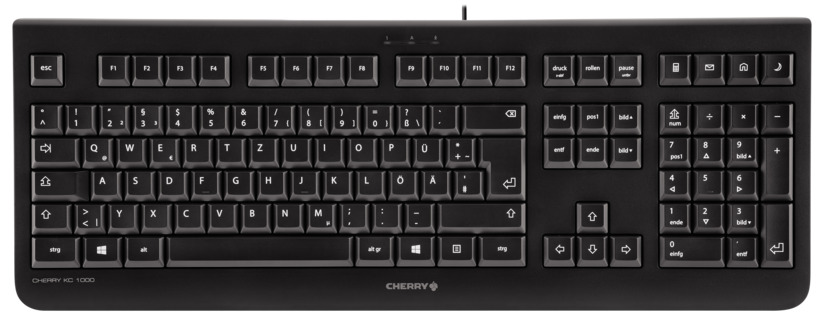 Tastierë Me kabllo Cherry KC1000B - Zezë