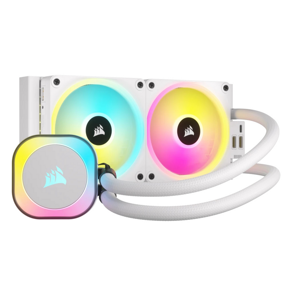 Ftohës për Procesor Corsair iCUE LINK H100i RGB Liquid CPU Cooler – Bardhë