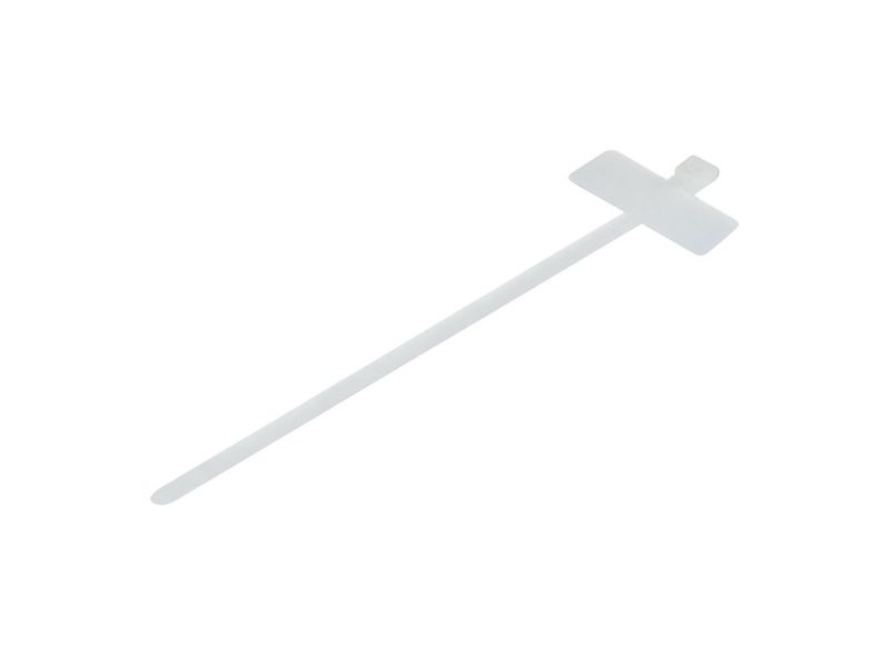 Aksesorë për rrjet Cable Ties with Marking Area Synergy21 ALLNET / 100mm / 2.5mm / 100 pack - Transparent