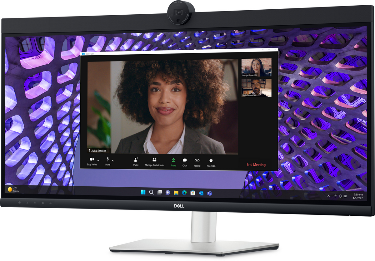 Monitor Dell P3424WEB / 34.1"/ 4K Ultra HD IPS / Curved / LCD / 60Hz / 8ms / Webcam / HDMI + DisplayPort + USB - Zezë