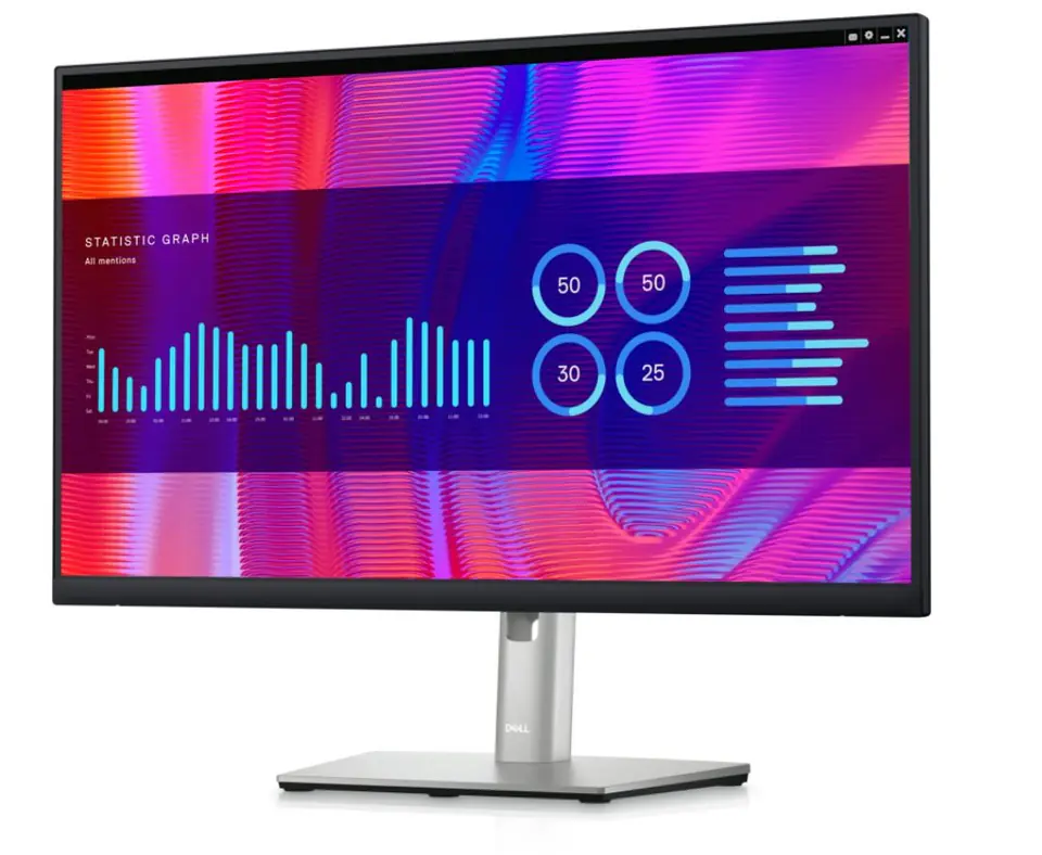 Monitor Dell P2423DE / 210-BDDW / 23.8"/ Quad HD IPS / LCD / 60Hz / 5ms / USB+DP - Zezë / Argjend - Figura 3