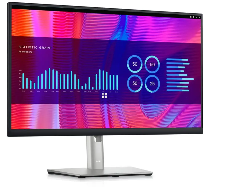 Monitor Dell P2423DE / 210-BDDW / 23.8"/ Quad HD IPS / LCD / 60Hz / 5ms / USB+DP - Zezë / Argjend - Figura 2